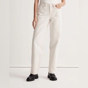 Madewell Jeans in Antique Cream Straight Leg size 27